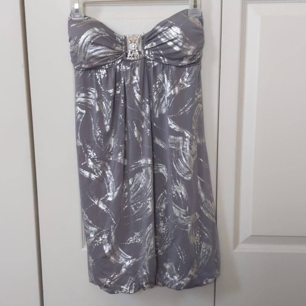 Size small grey and silver Taboo cocktail dress